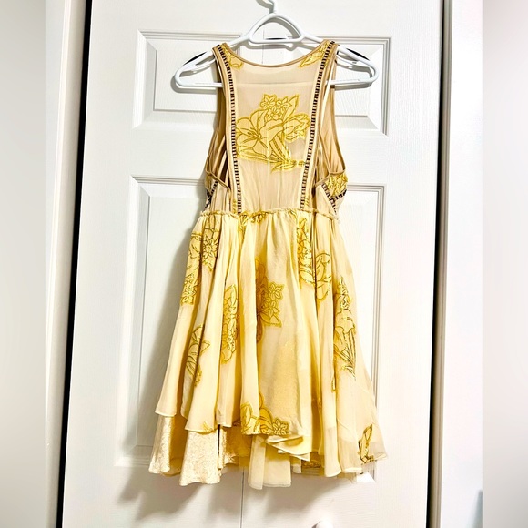 Urban Outfitters Silk, Gold Metallic and Beaded fairy core ballet-core dress - Picture 5 of 16
